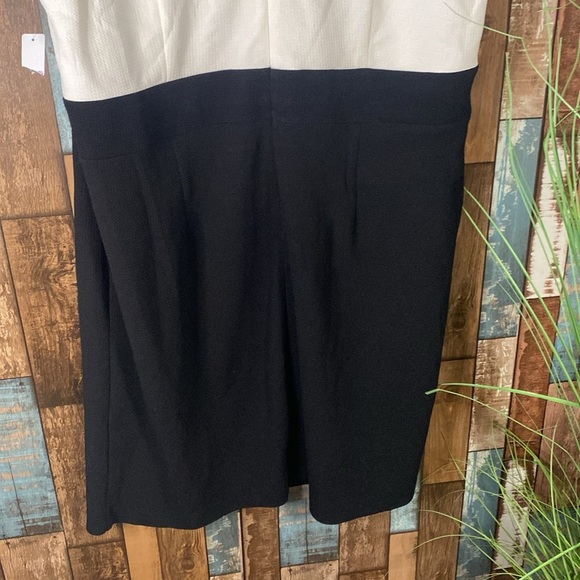 Salon studio 24W black and white sleeveless dress - Picture 13 of 15